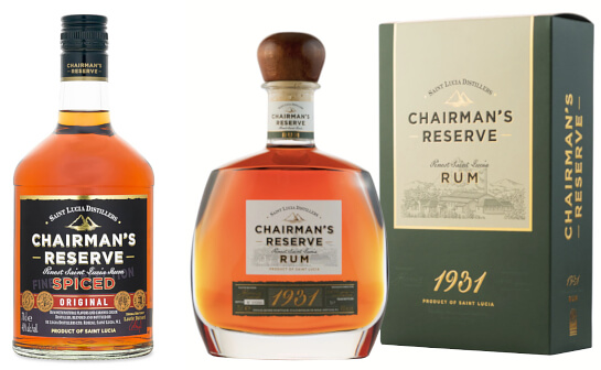 Chairmans Reserve Rum - Markenseite Sorten-Übersicht