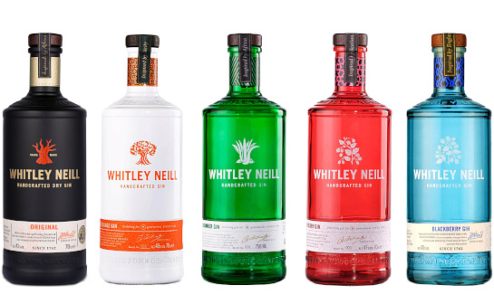 whitley neill gin - markenseite sorten-übersicht
