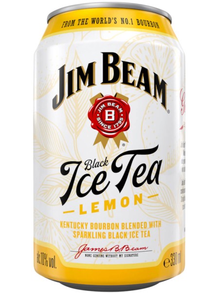 Jim Beam White &amp; Black Ice Tea Lemon Longdrink 0,33 L Dose