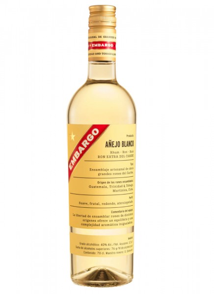 Embargo Anejo Blanco Rum 0,7 L