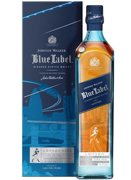 Johnnie Walker Blue Label Cities of the Future London 2220 Blended Scotch Whisky 0,7 L