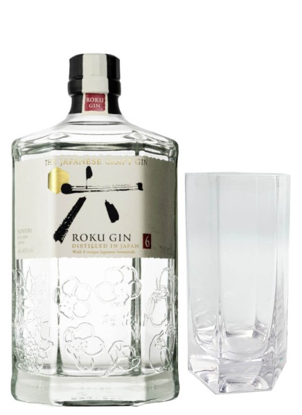 Roku Gin mit Glas 0,7 L ohne Geschenkverpackung
