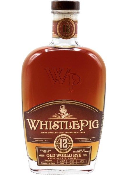 WhistlePig 12y Old World Rye Whiskey 0,7 L