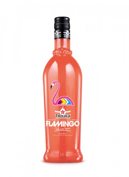Trojka Vodka Likör Flamingo 0,7 L