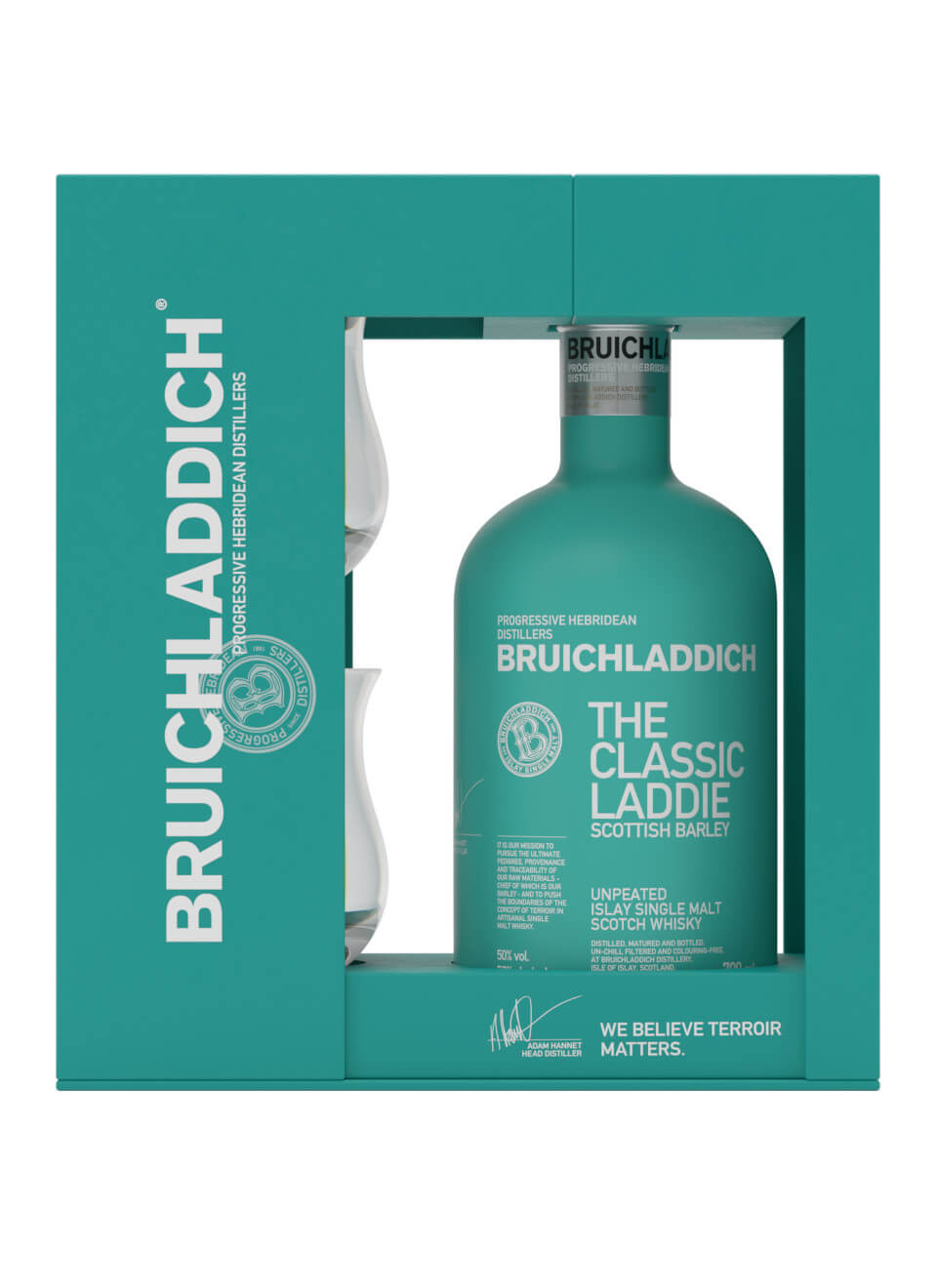 Bruichladdich The Classic Laddie Scottish Barley Unpeated Whisky mit 2  Gläsern 0,7 L günstig kaufen | Spirituosenworld.de - Online Shop für  Spirituosen und Barzubehör