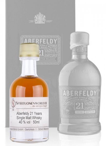 Aberfeldy 21 Jahre Whisky Tastingminiatur 0,05 L