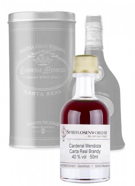 Cardenal Mendoza Carta Real Brandy Tastingminiatur 0,05 L