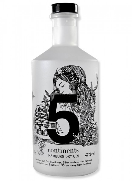 5 continents Hamburg Dry Gin 0,7 L