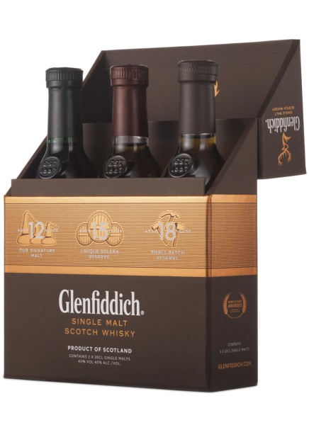 Glenfiddich MIX PACK Single Malt Scotch Whisky 0,6 L