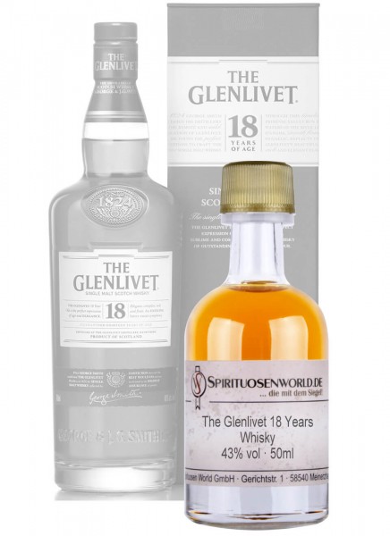 The Glenlivet 18 Jahre Whisky Tastingminiatur 0,05 L