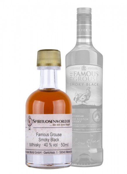Famous Grouse Smoky Black Whisky Tastingminiatur 0,05 L