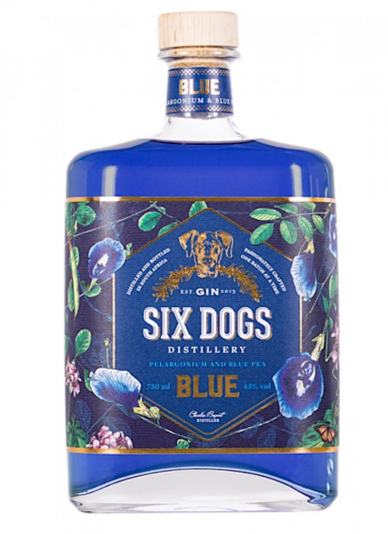 Six Dogs Blue Gin 0,7 L