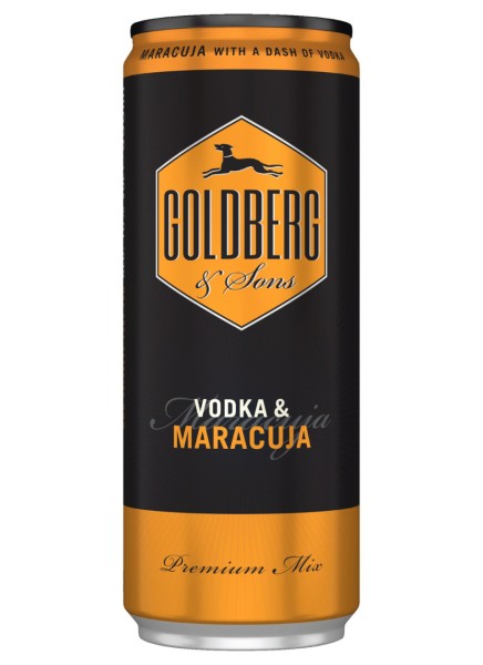 Goldberg &amp; Vodka mit Maracuja Longdrink 0,33 L Dose