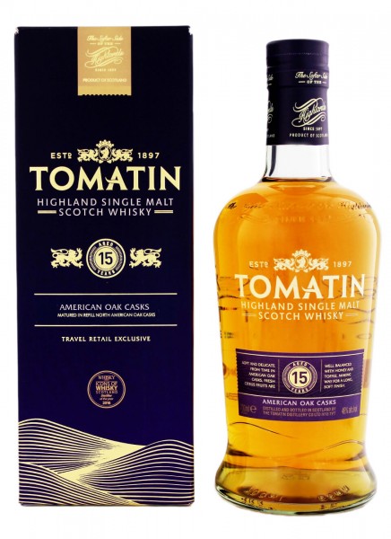 Tomatin 15 Years Highland Single Malt Scotch Whisky 0,7 L