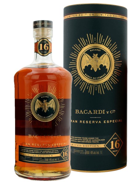 Bacardi 16 Jahre Gran Reserva Especial Rum 1 L