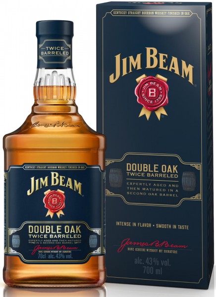 Jim Beam Double Oak Bourbon Whiskey 0,7 L