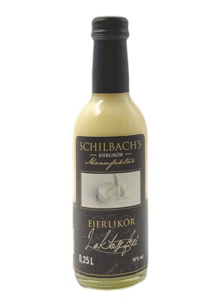 Schilbach&#039;s Manufaktur Eierlikör mit Sahne (laktosefrei) 0,25 L