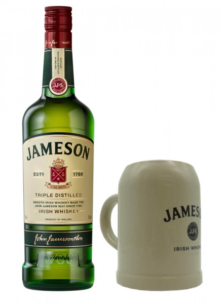 Jameson Irish Whiskey mit Steinkrug (1Stk.) 0,7 L