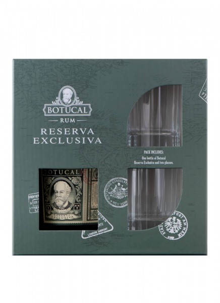 Botucal Reserva Exclusiva Rum mit 2 Tumblern 0,7 L