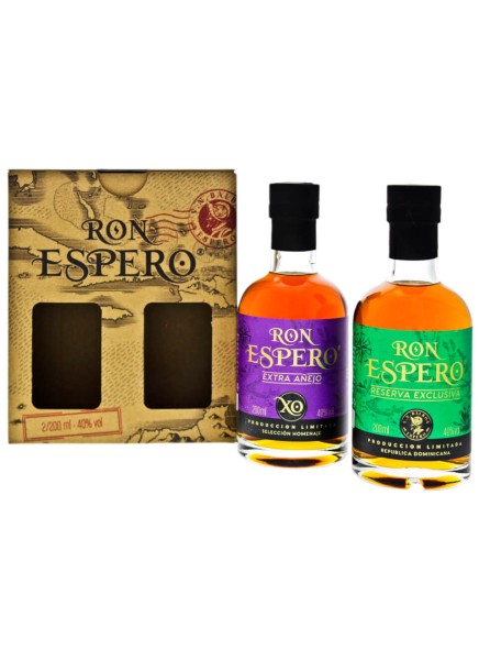 Espero Reserva Exclusiva &amp; XO Rum Set 0,4 L mit Geschenkverpackung